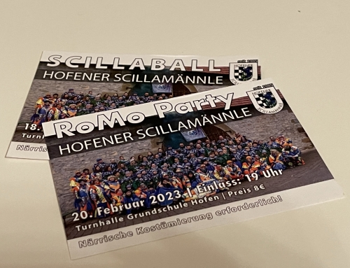 Karten VVK Scillaball / RoMo Party