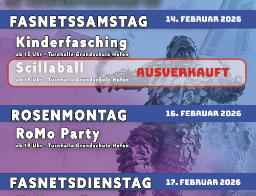 Scillaball ausverkauft! – sichert Euch Karten für die RoMo Party & den Kinderfasching